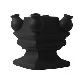 Heinen Delfts Blauw Pazzia impilabile Fondo nero opaco