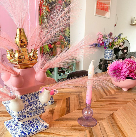 Heinen Delfts Blauw Stablet guld top