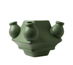 Heinen Delfts Blauw Stapelgekte Vintage groen midden Heinen Delfts Blauw Stapelgekte Vintage groen midden