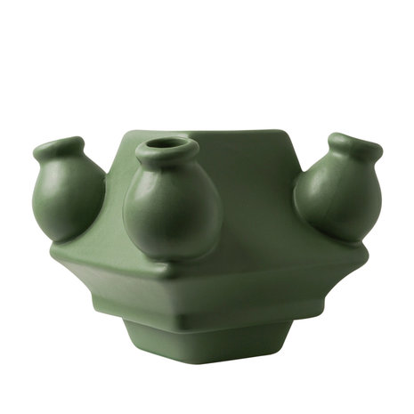 Heinen Delfts Blauw Stapelgekte Vintage groen midden Heinen Delfts Blauw Stapelgekte Vintage groen midden