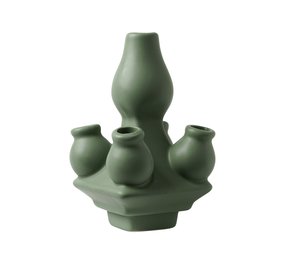 Heinen Delfts Blauw Stapelgekte Vintage groen top Heinen Delfts Blauw Stapelgekte Vintage groen top