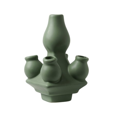 Heinen Delfts Blauw Stapelgekte Vintage groen top Heinen Delfts Blauw Stapelgekte Vintage groen top