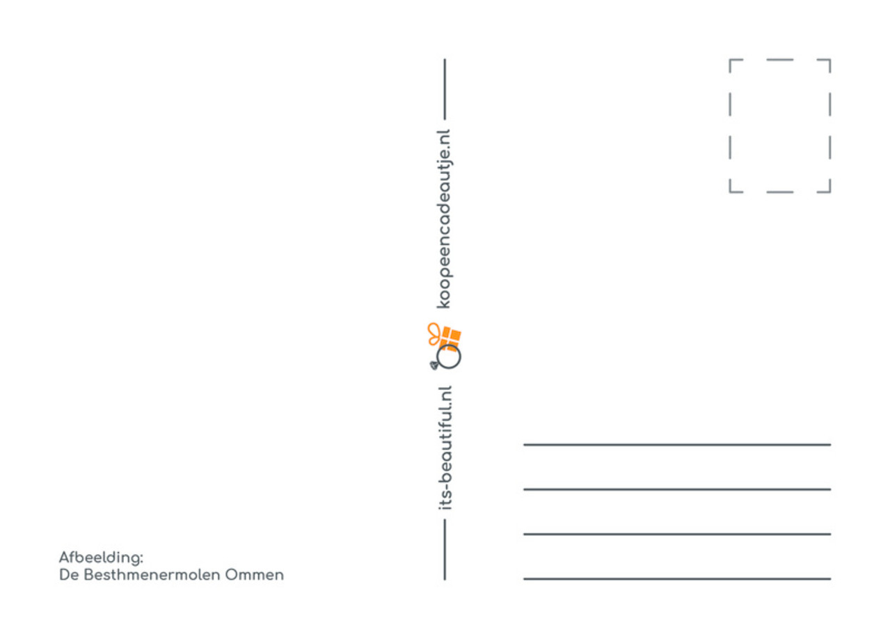 Carte postale Ommen | Moulin Besthmener Carte postale Ommen | Moulin Besthmener