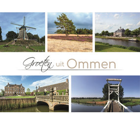 Cartolina Ommen Collage foto | Saluti da Ommen
