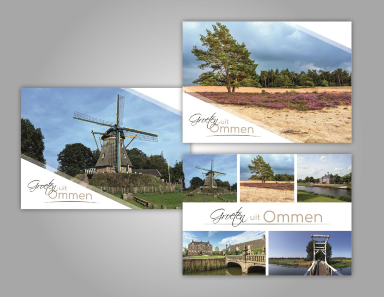 Ommen Postcards Set of 3 | Mill, Sahara and Collage