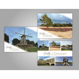 Juego de 3 postales Ommen | Molino, Sáhara y Collage Juego de 3 postales Ommen | Molino, Sáhara y Collage