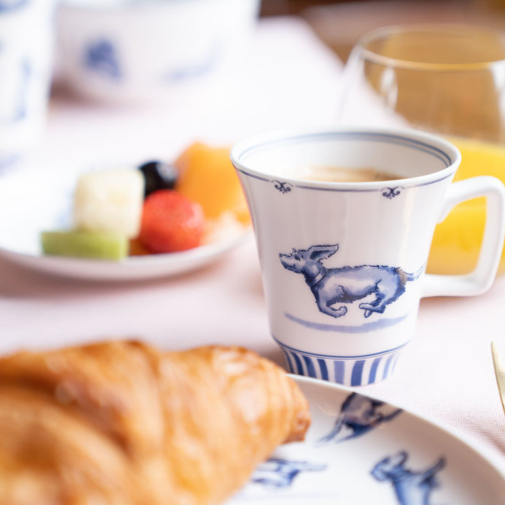 Heinen Delfts Blauw Coffee mug Dachshund Nhaan 145 ml