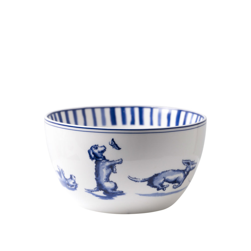 Heinen Delfts Blauw Yogurt bowl Dachshund Nhaan Heinen Delfts Blauw Yogurt bowl Dachshund Nhaan