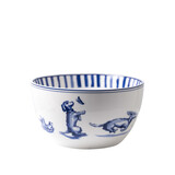 Heinen Delfts Blauw Yogurt bowl Dachshund Nhaan