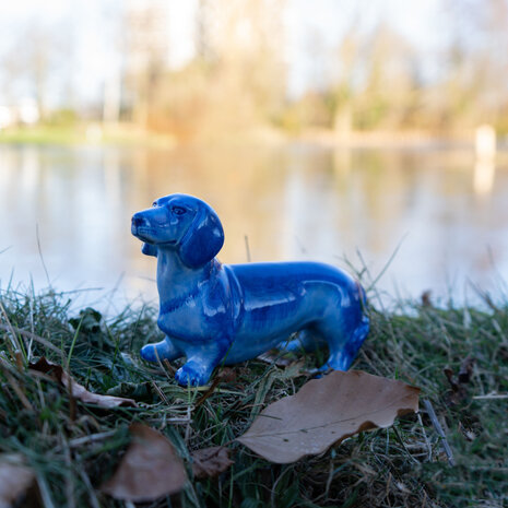 Heinen Delfts Blauw Dachshund Delft blue