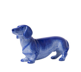 Heinen Delfts Blauw Perro salchicha de Delft azul