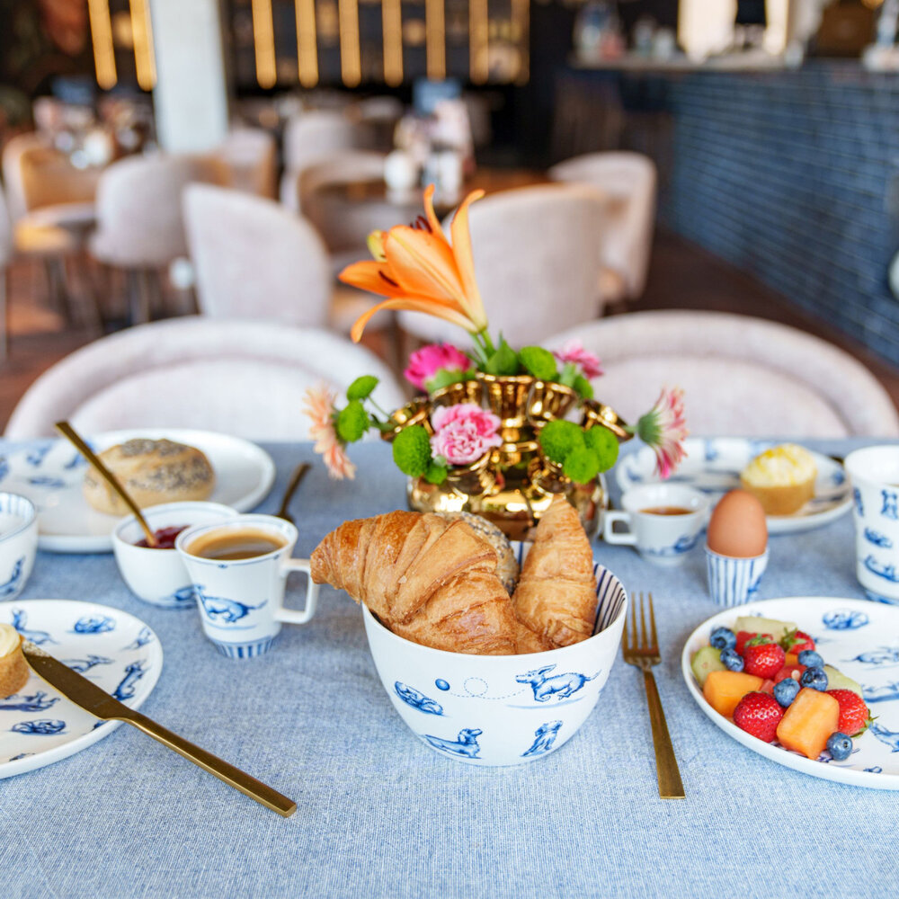 Heinen Delfts Blauw Bol à soupe Teckel Nhaan