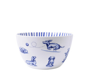 Heinen Delfts Blauw Tazón de sopa Perro Salchicha Nhaan Heinen Delfts Blauw Tazón de sopa Perro Salchicha Nhaan