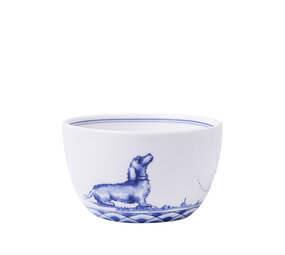 Heinen Delfts Blauw Plat à trempette Teckel Nhaan Heinen Delfts Blauw Plat à trempette Teckel Nhaan