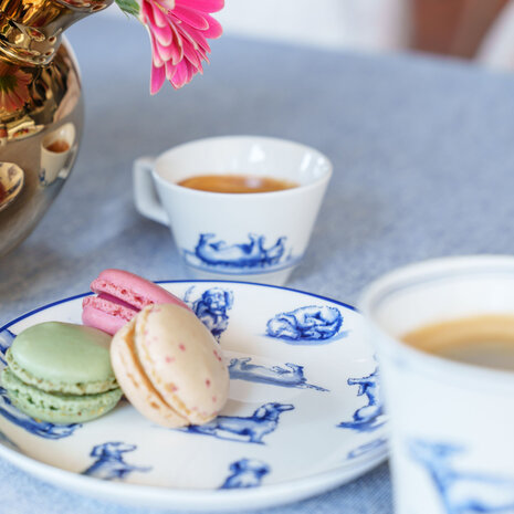 Heinen Delfts Blauw Espressotasse Dackel Nhaan 2 Stk.