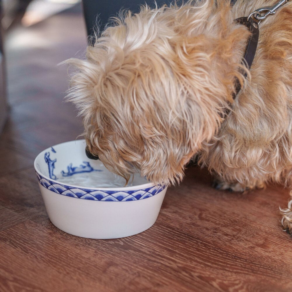Heinen Delfts Blauw Dachshund Nhaan food bowl Heinen Delfts Blauw Dachshund Nhaan food bowl