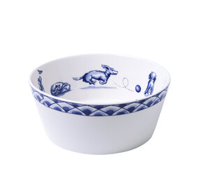 Heinen Delfts Blauw Dachshund Nhaan food bowl