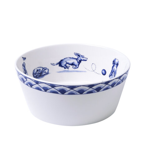 Heinen Delfts Blauw Voerbak Teckel Nhaan Heinen Delfts Blauw Voerbak Teckel Nhaan