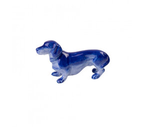 Heinen Delfts Blauw Bassotto in miniatura