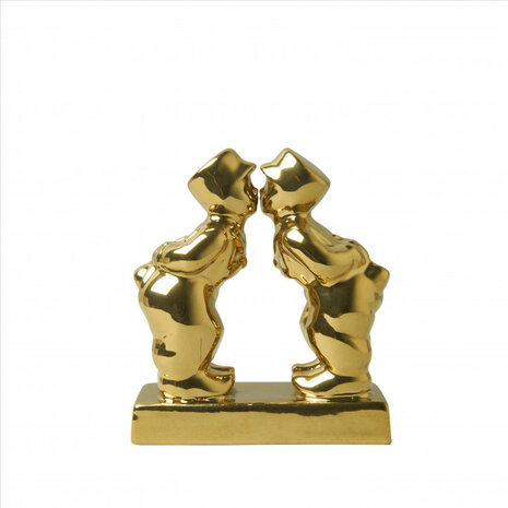 Heinen Delfts Blauw Kuspaar man-man Goud (8 cm) Heinen Delfts Blauw Kuspaar man-man Goud (8 cm)