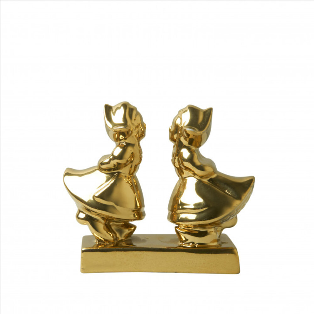 Heinen Delfts Blauw Kuspaar vrouw-vrouw Goud (8 cm) Heinen Delfts Blauw Kuspaar vrouw-vrouw Goud (8 cm)