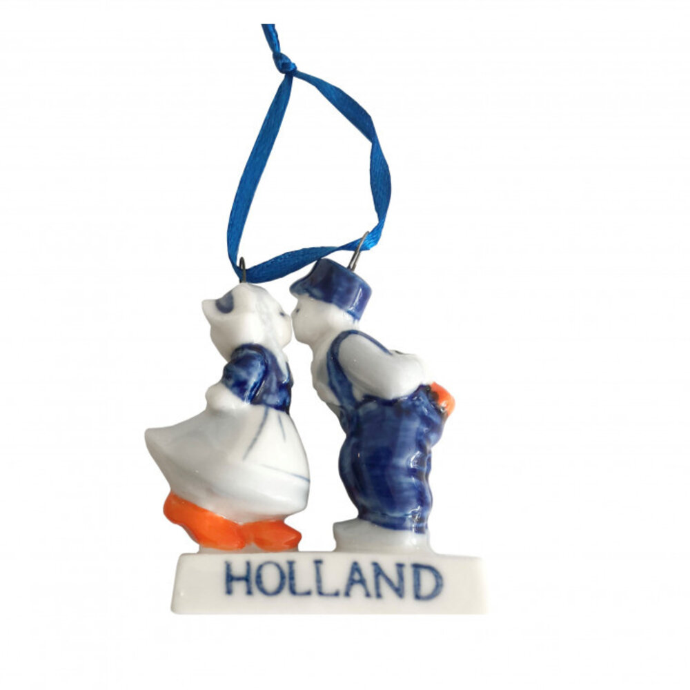 Heinen Delfts Blauw Baciare le coppie sul nastro