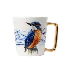 Heinen Delfts Blauw Mug Kingfisher gold Heinen Delfts Blauw Mug Kingfisher gold