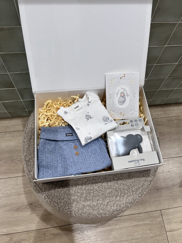 Geschenkbox - Umstandspaket - Baby Junge