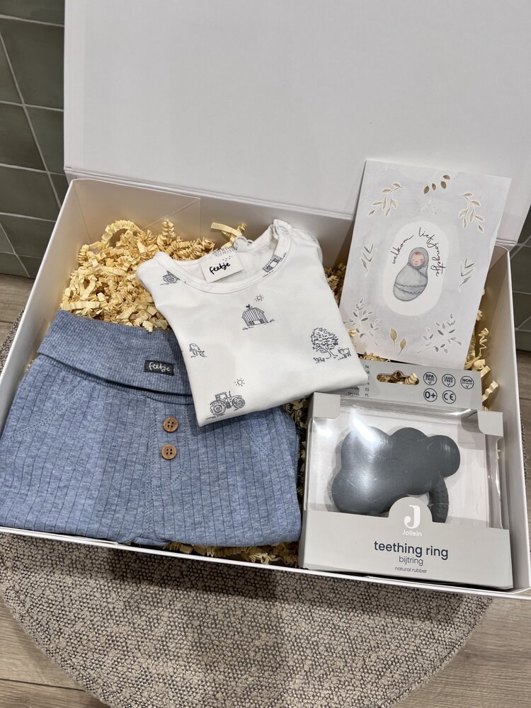 Cadeaubox - Kraampakket - Baby jongen Cadeaubox - Kraampakket - Baby jongen