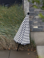 House Doctor Beach/Garden umbrella, Oktogon, black/white dia 180cm