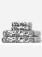 Slowtide Slowtide Ltd Keith Haring - Hand Towel - White