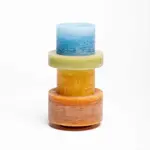 Stan Editions Candle Stack 04 bruin/blauw