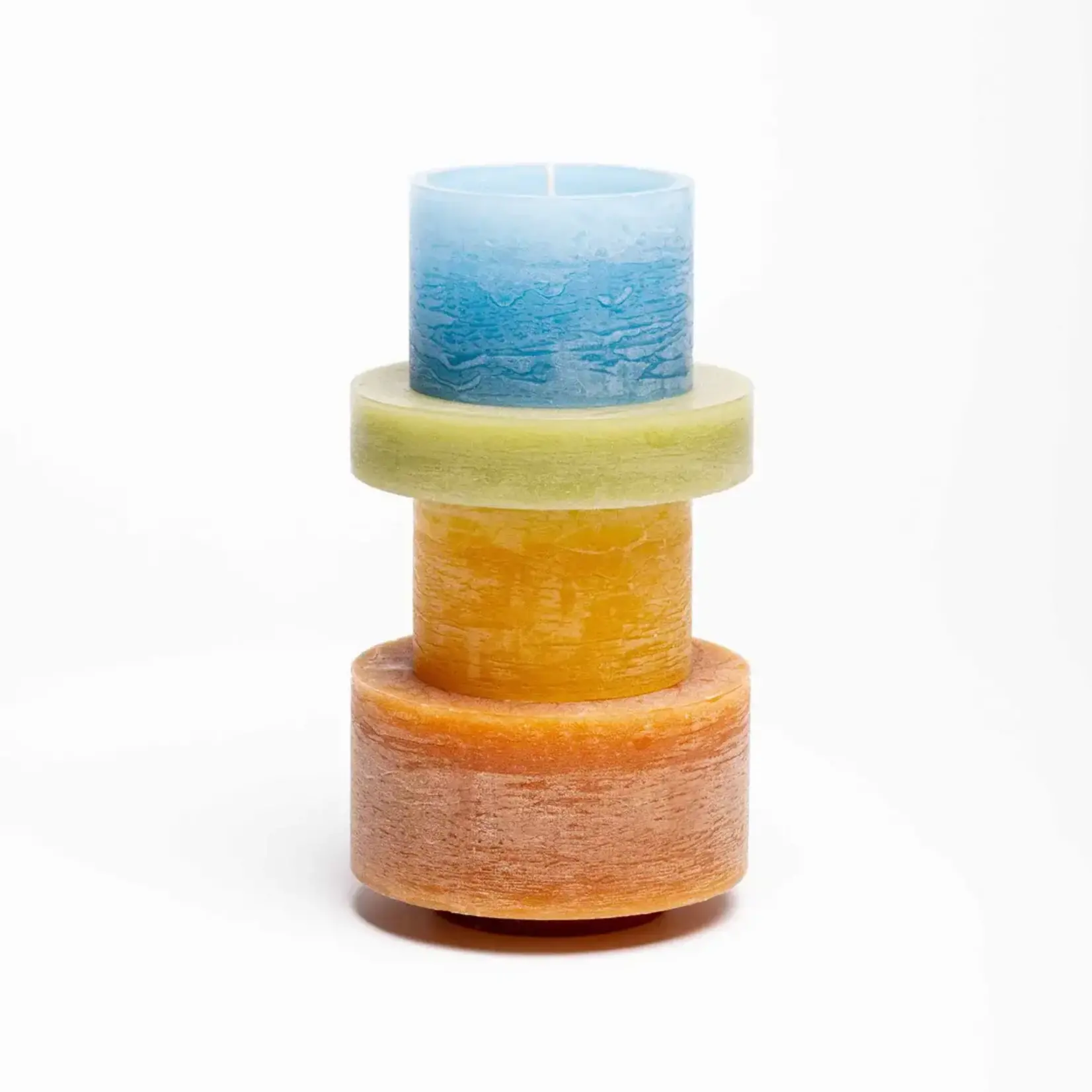 Stan Editions Candle Stack 04 bruin/blauw