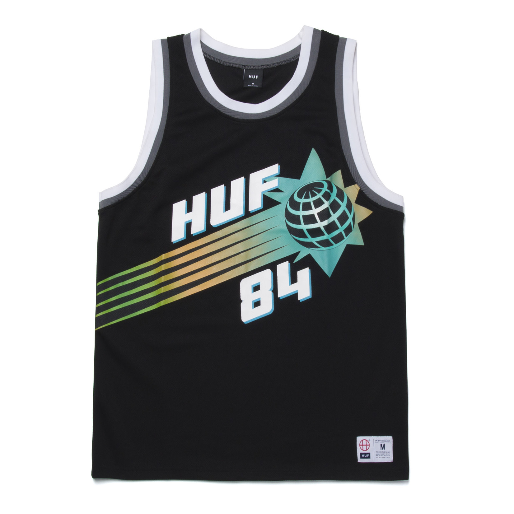 HUF Rebound Basketball Jersey - Black