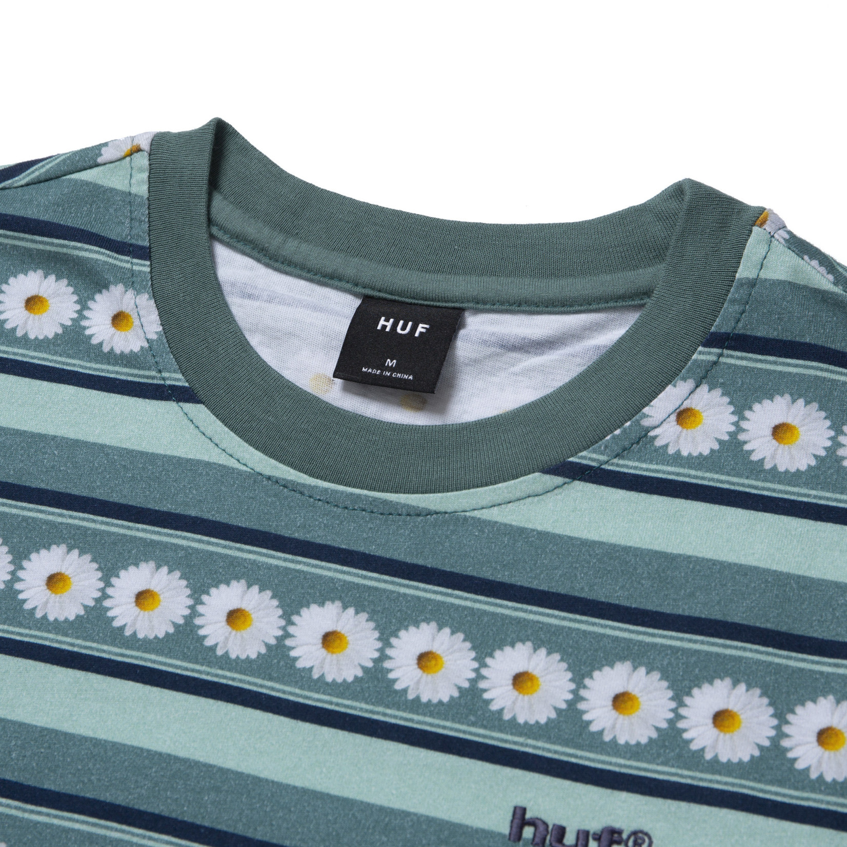 HUF Daisy Stripe S/S Knit Top - Sage