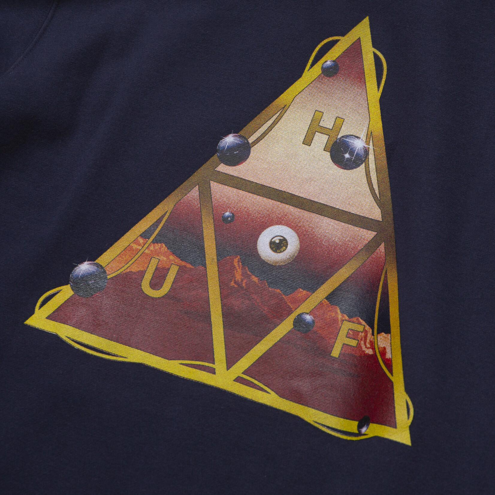 HUF Altered State TT P/O Hoodie - Navy