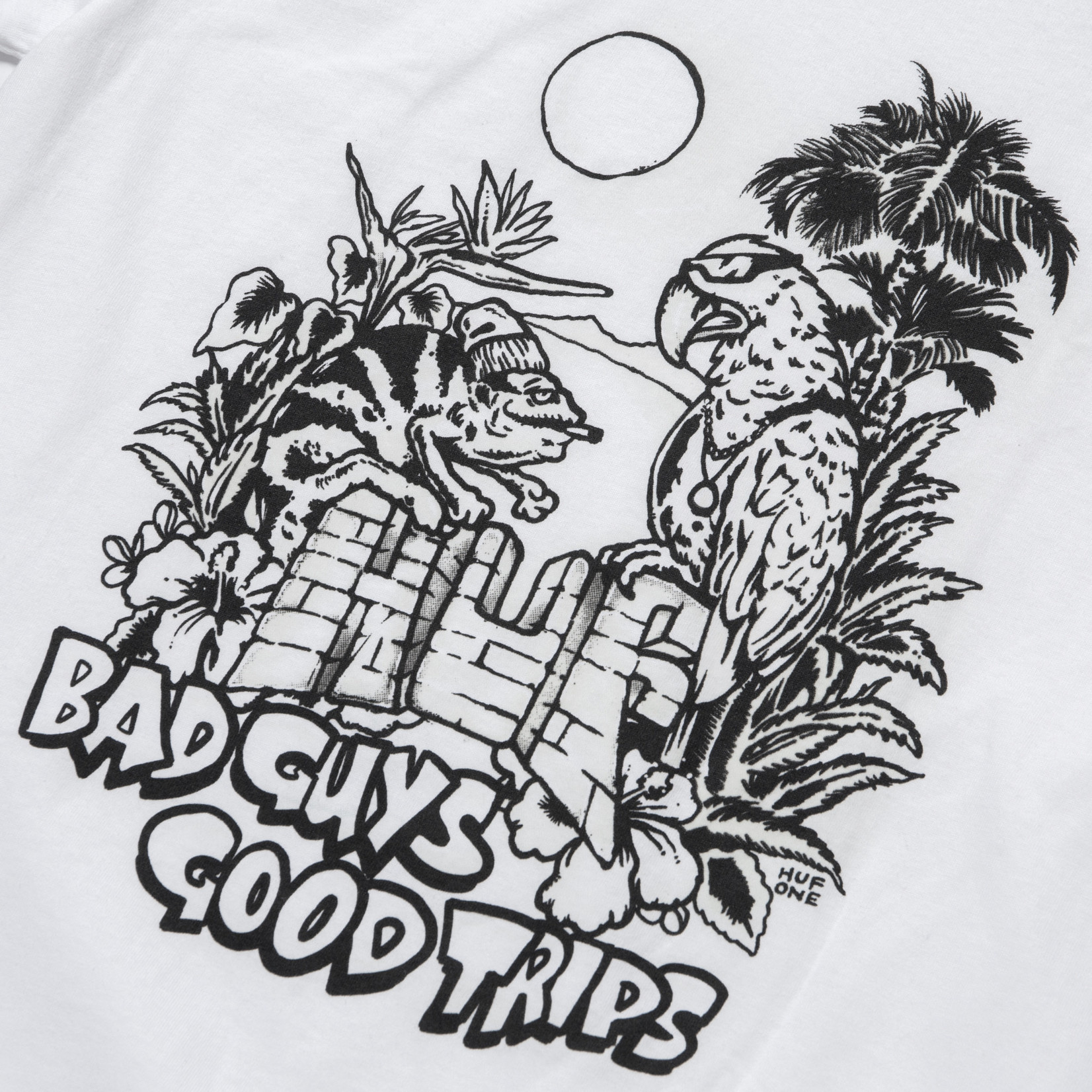 HUF Vacation UV Color s/S Tee -White
