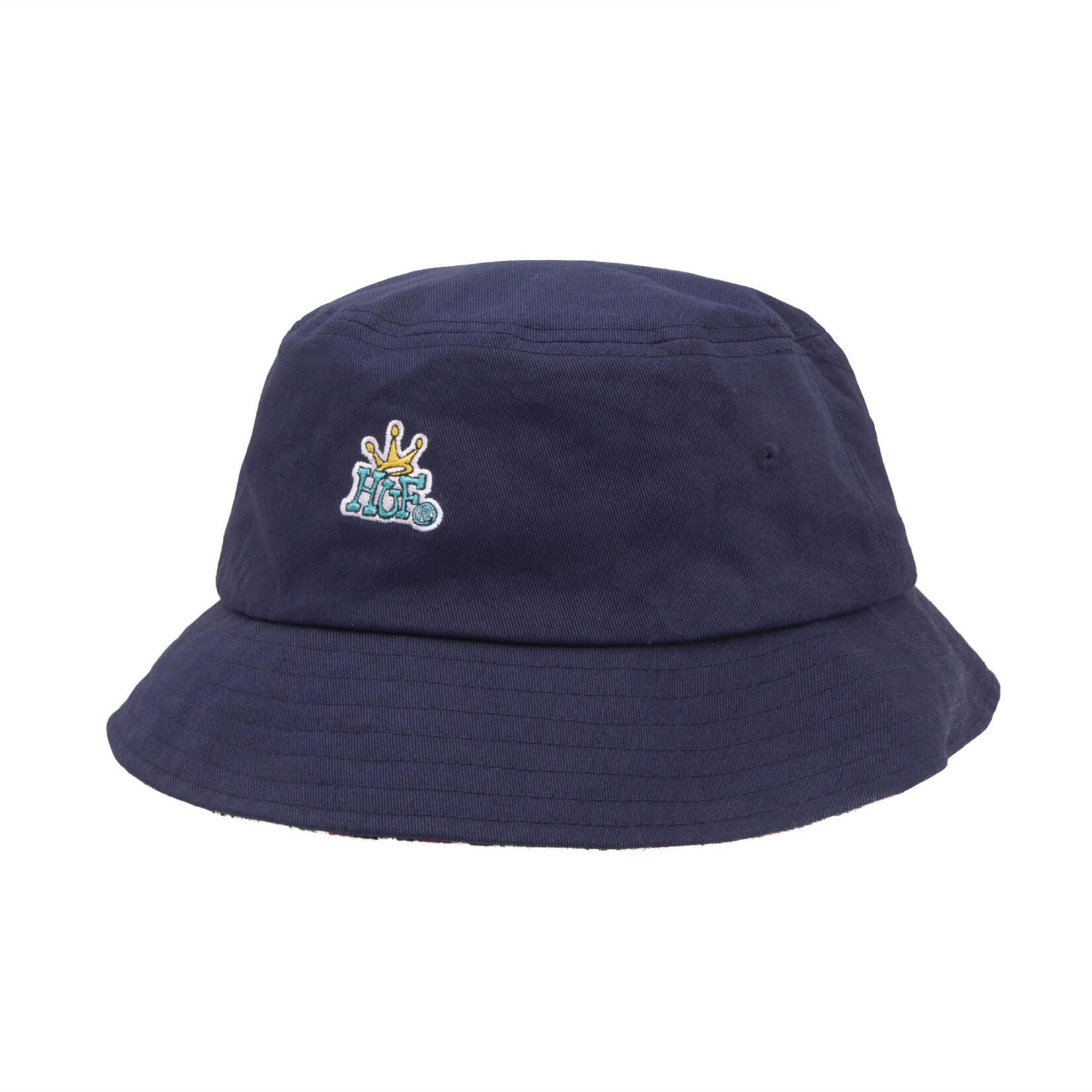 HUF Crown Reversible Bucket Hat -Navy Blazer