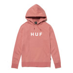 HUF Essientials OG Logo P/O Hoodie -Dusty Rose