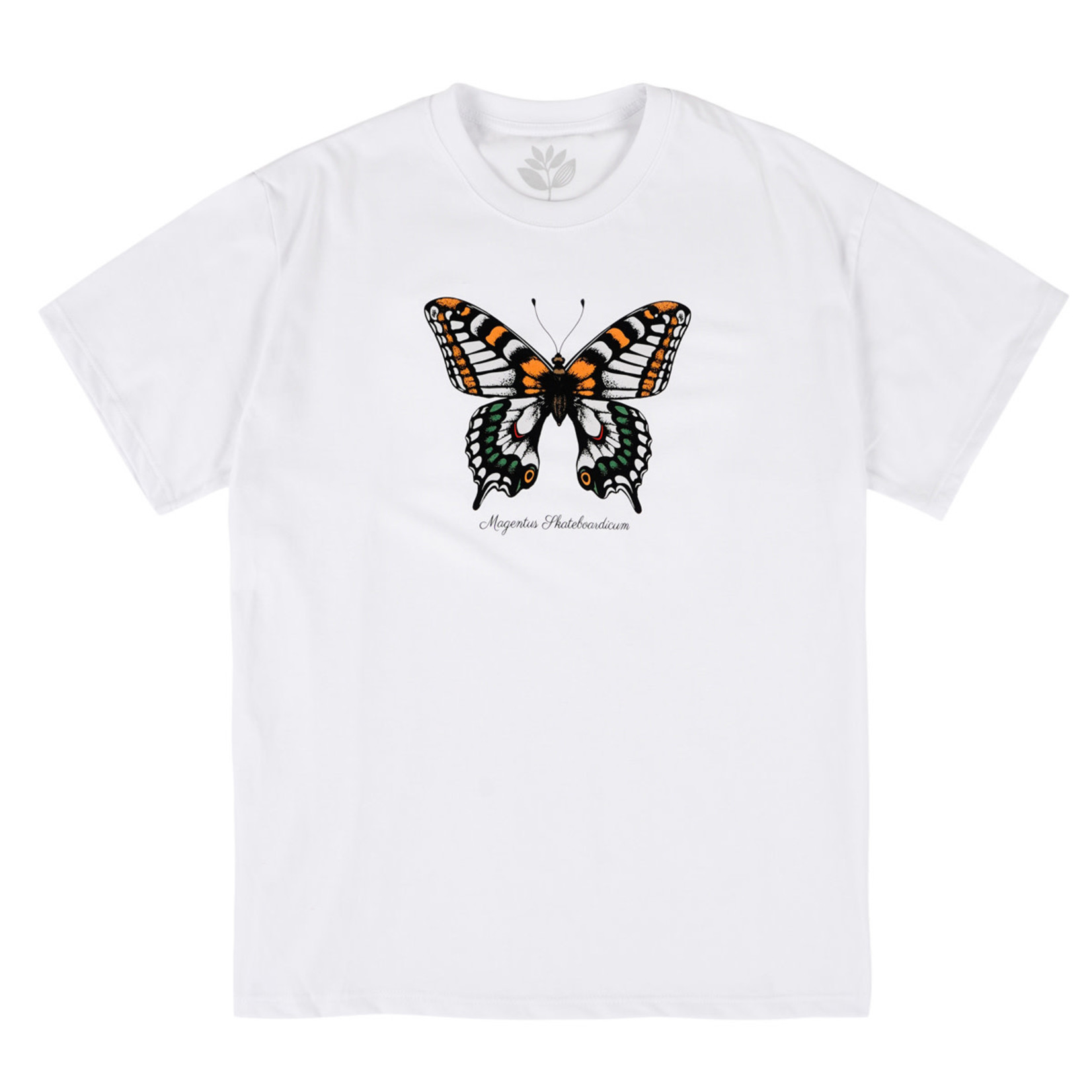 MAGENTA Butterfly Tee -White