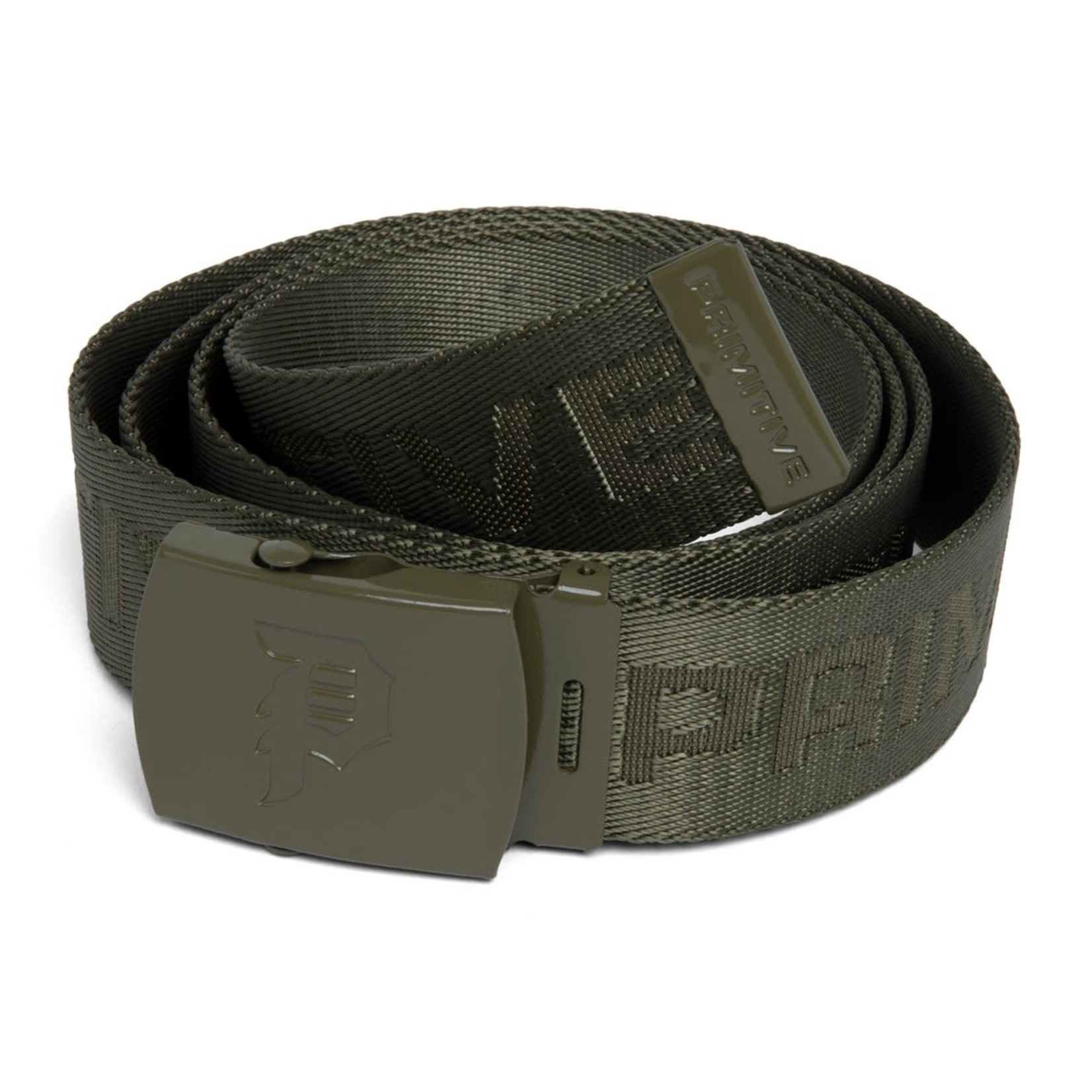PRIMITIVE HOLD UP WEB BELT - OLIVE