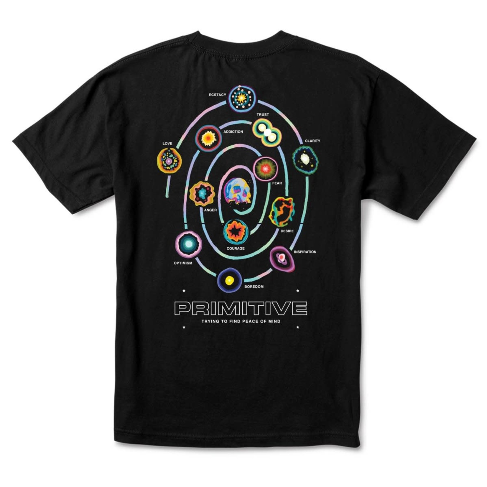 PRIMITIVE HIGH LOW TEE - BLACK