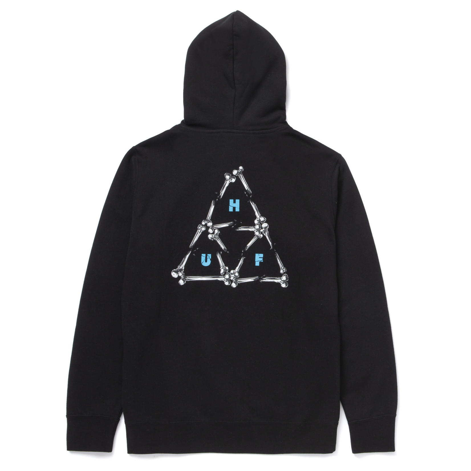 HUF BROKEN BONES TT P/O HOODIE - BLACK