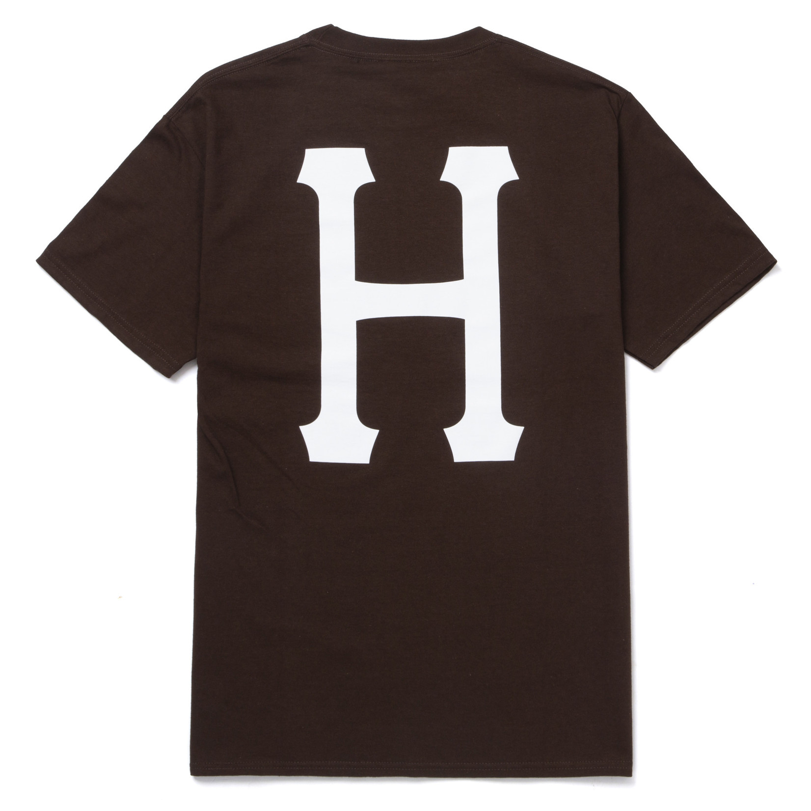 HUF ESSENTIALS CLASSIC H S/S TEE - DARK CHOCOLATE