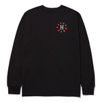 HUF HUF X PLEASURES - HUF X PLEASURES 12 GALAXIES L/S TEE - BLACK