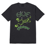 HUF HUF X PLEASURES - CANE WASHED S/S TEE - WASHED BLACK
