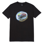 HUF HUF X PLEASURES - PARTY LINE S/S TEE - BLACK