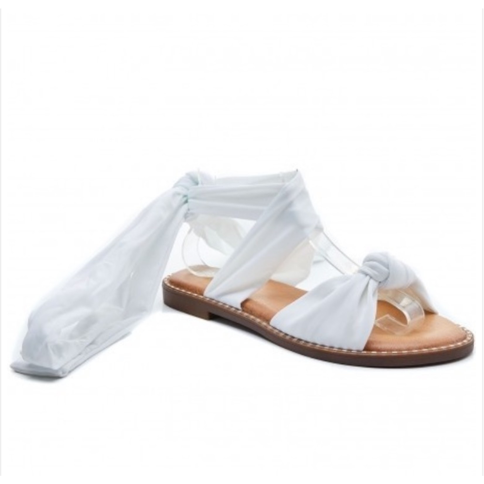 StarlightsFashionBabe Witte wikkel sandalen