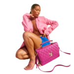 StarlightsFashionBabe Pink crossbody tas met goudkleurige hardware