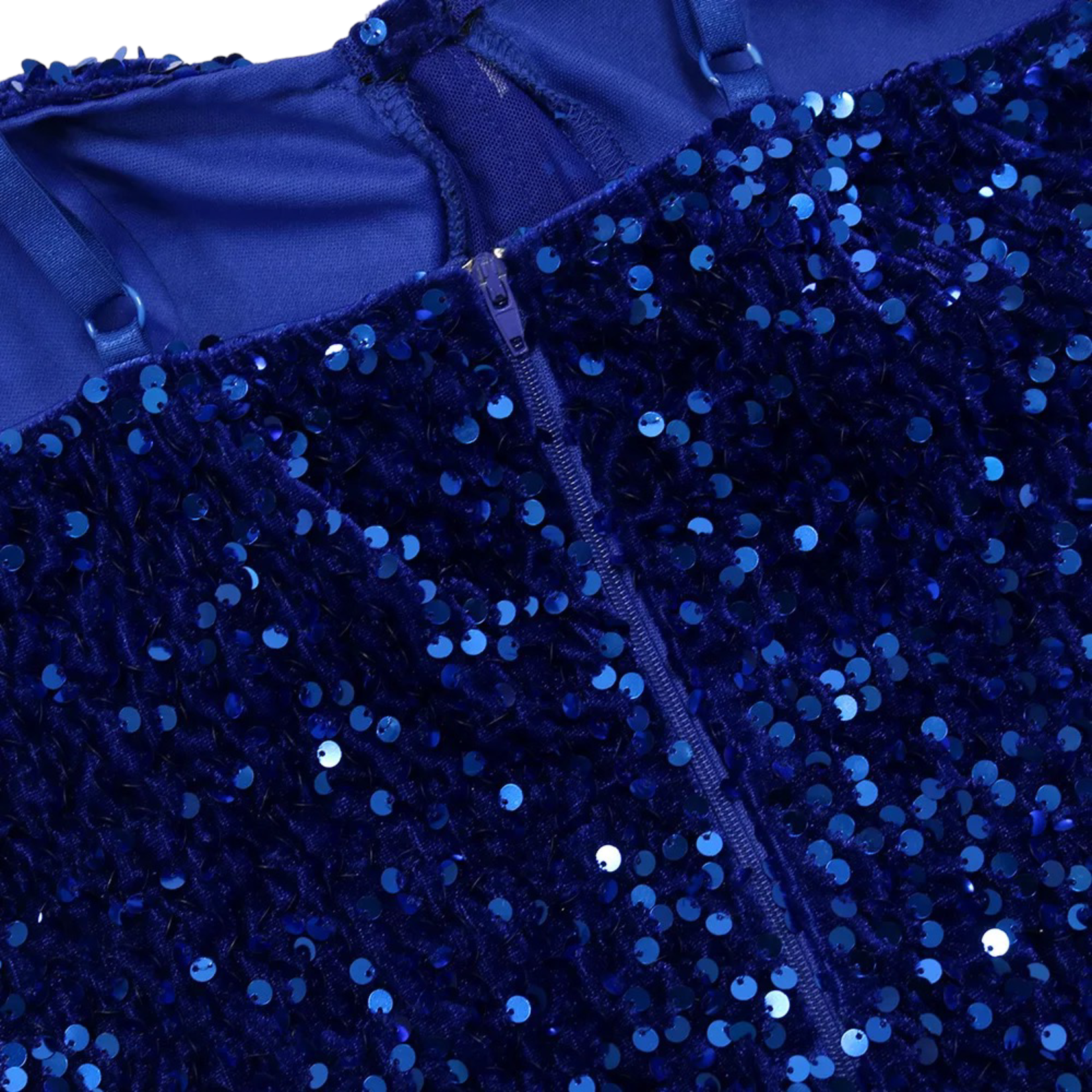 StarlightsFashionBabe Royal Blue palette korset look Maxi avondjurk met hoge split